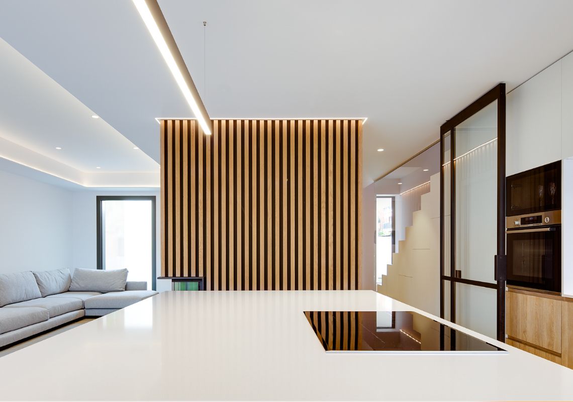 Vivienda unifamiliar aislada Casa Renaixament 74 cocina salon