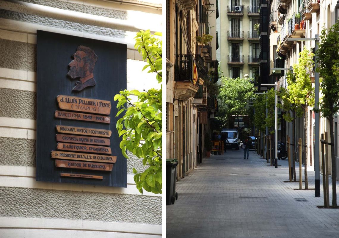 Reurbanización pasaje en Passatge Pellicer